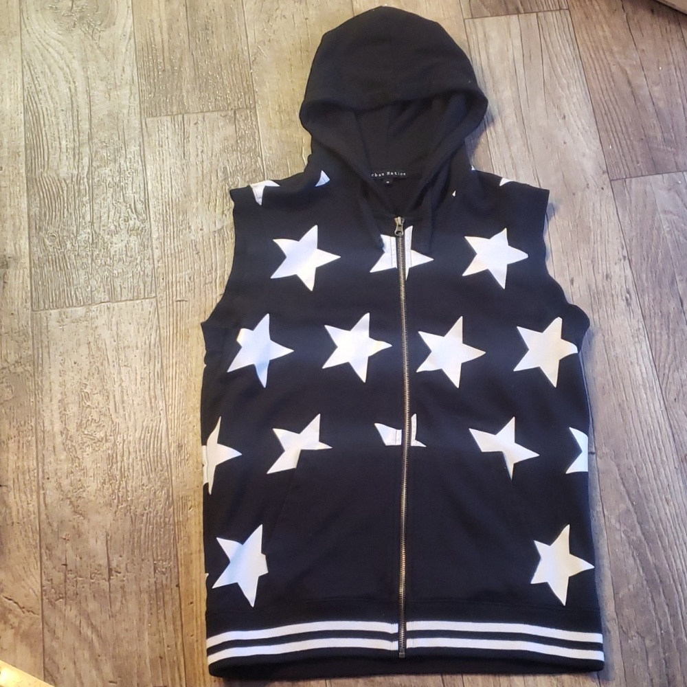 Mens sleeveless hoodie